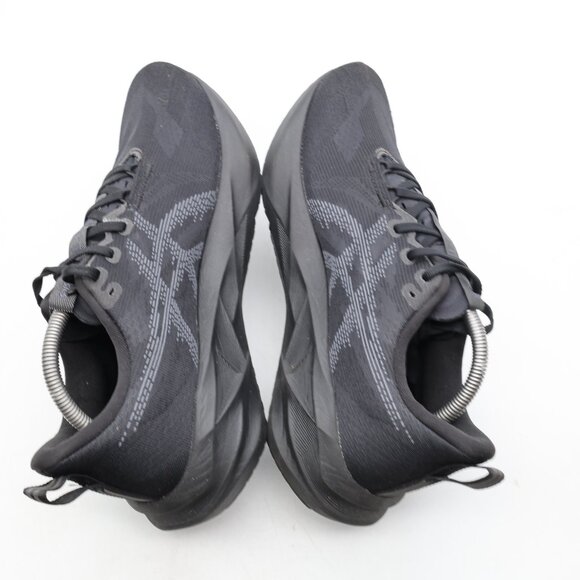 Asics Novablast 5 Men's 9.5 Athletic Running Black Carrier Grey Sneaker 1011B974 - Picture 6 of 9